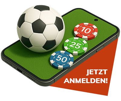Bahigo Schweiz Anmeldung mit Fussball und Wettchips